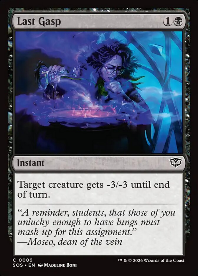 MTG Card Title: Last Gasp SOS/86