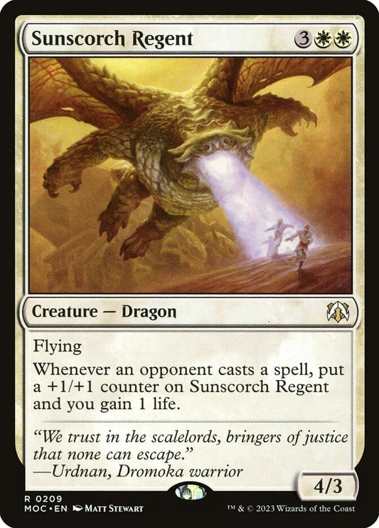 MTG Card Title: Sunscorch Regent MOC/209