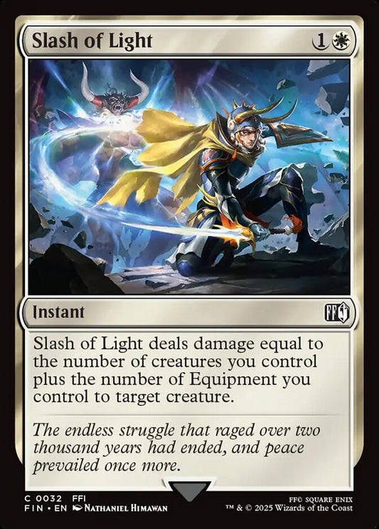 MTG Card Title: Slash of Light FIN/32