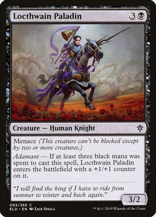 MTG Card Title: Locthwain Paladin ELD/93
