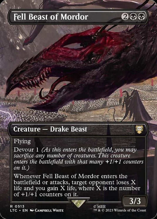 MTG Card Title: Fell Beast of Mordor LTC/513