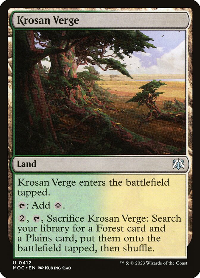 MTG Card Title: Krosan Verge MOC/412