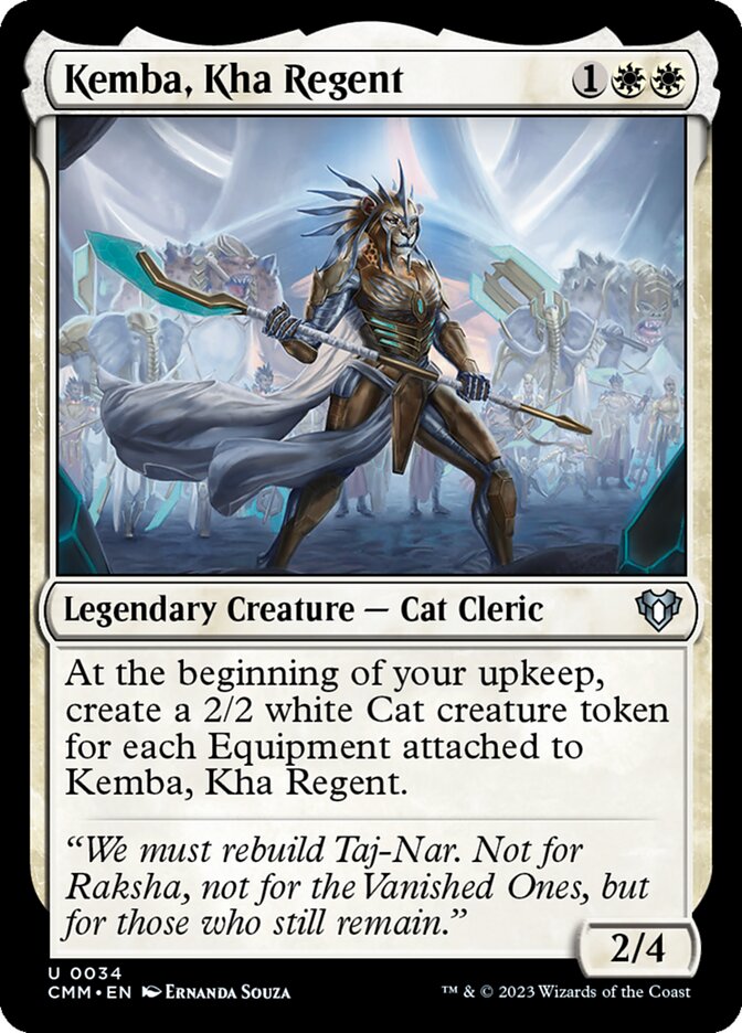 MTG Card Title: Kemba, Kha Regent CMM/34