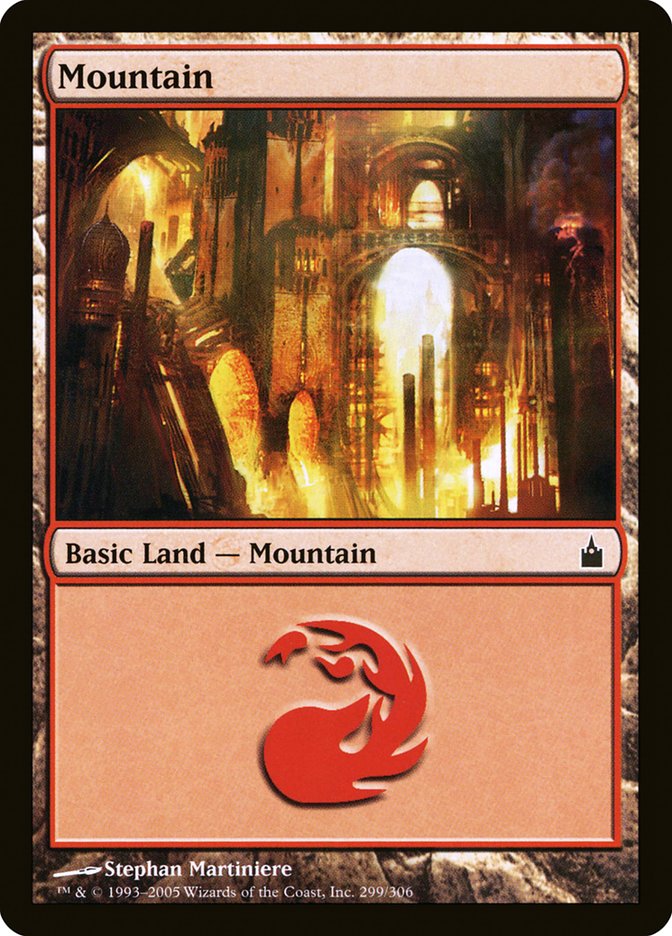 MTG Card Title: Mountain RAV/299