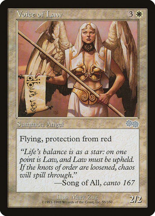 MTG Card Title: Voice of Law USG/55