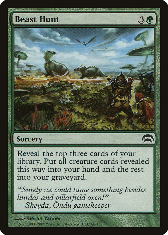 MTG Card Title: Beast Hunt HOP/68
