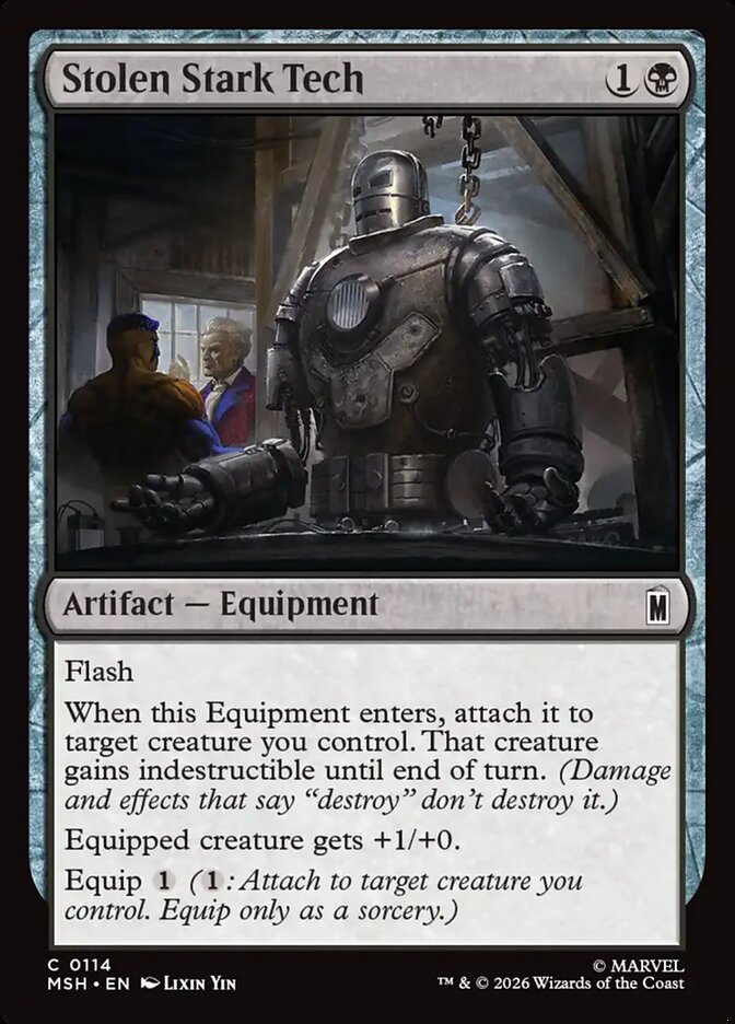 MTG Card Title: Stolen Stark Tech MSH/114