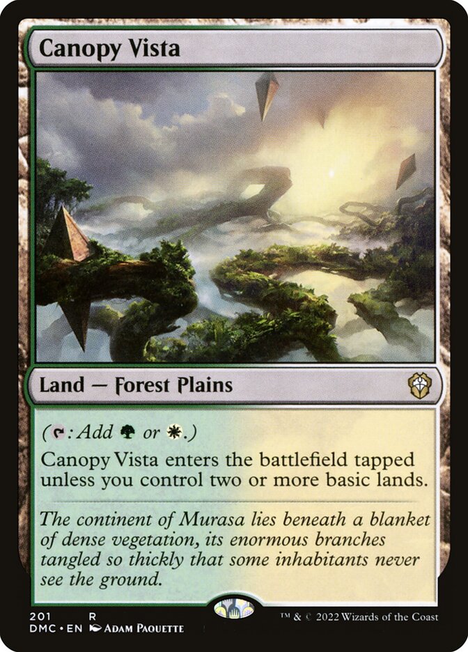 MTG Card Title: Canopy Vista DMC/201