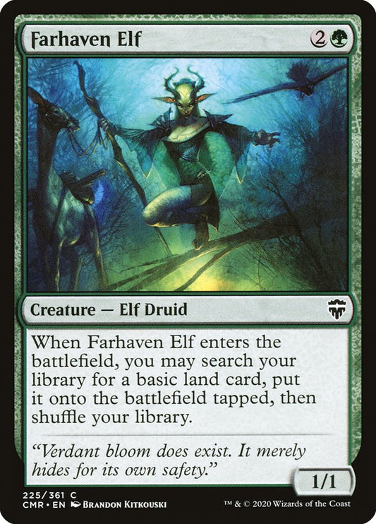 MTG Card Title: Farhaven Elf CMR/225