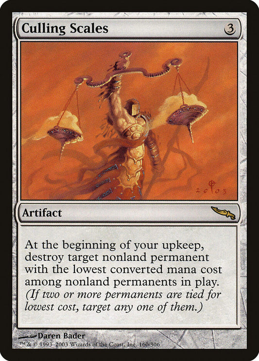 MTG Card Title: Culling Scales MRD/160