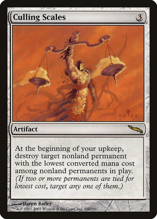 MTG Card Title: Culling Scales MRD/160