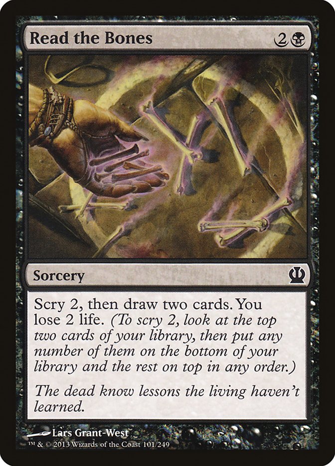 MTG Card Title: Read the Bones THS/101