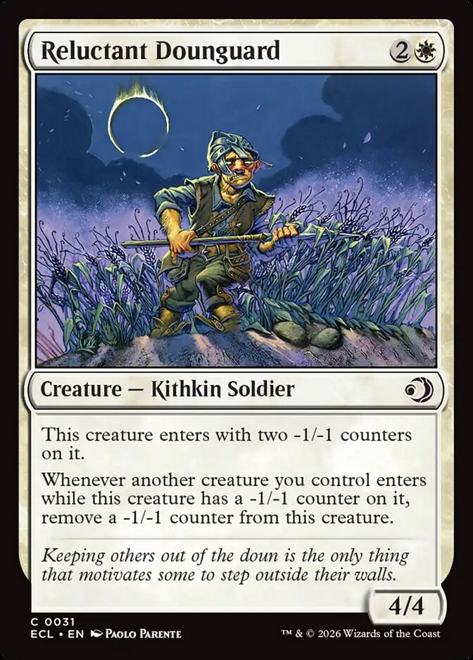 MTG Card Title: Reluctant Dounguard ECL/31