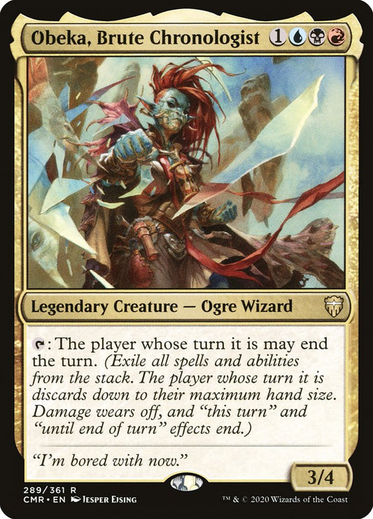 MTG Card Title: Obeka, Brute Chronologist CMR/289