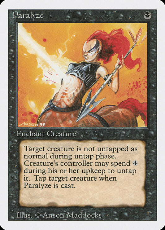 MTG Card Title: Paralyze 3ED/121