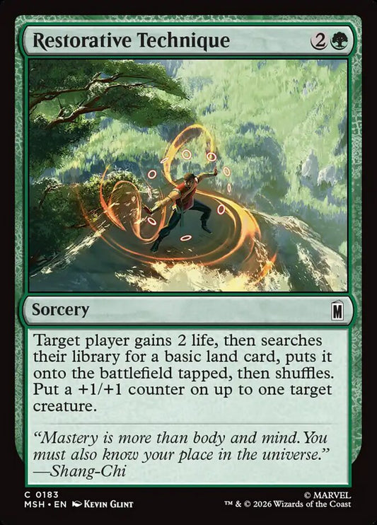 MTG Card Title: Restorative Technique MSH/183
