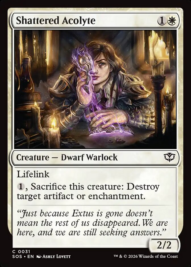 MTG Card Title: Shattered Acolyte SOS/31