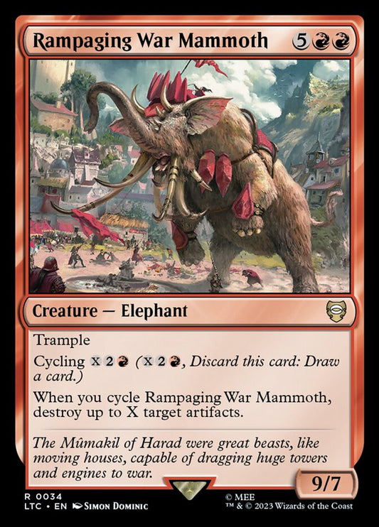 MTG Card Title: Rampaging War Mammoth LTC/34
