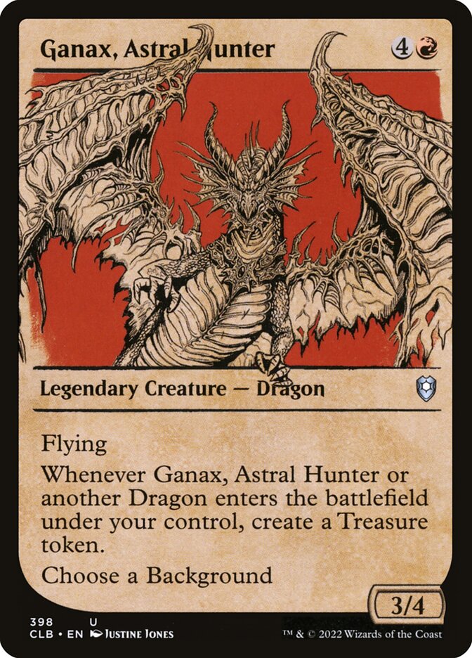 MTG Card Title: Ganax, Astral Hunter CLB/398
