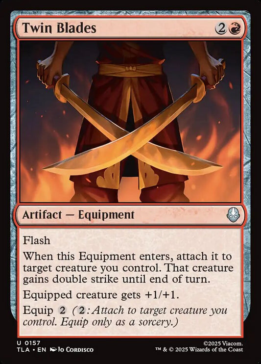 MTG Card Title: Twin Blades TLA/157