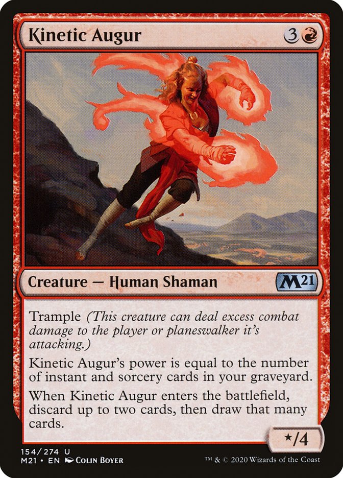 MTG Card Title: Kinetic Augur M21/154