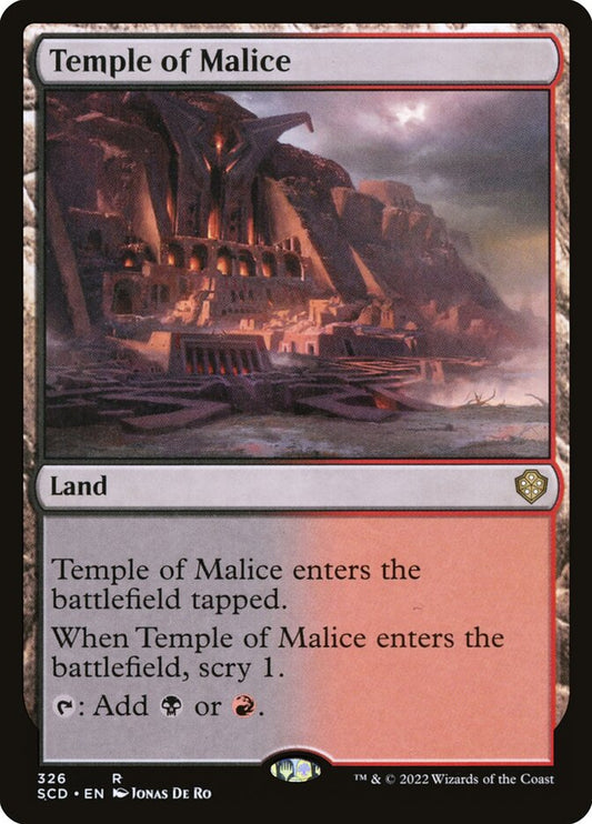 MTG Card Title: Temple of Malice SCD/326