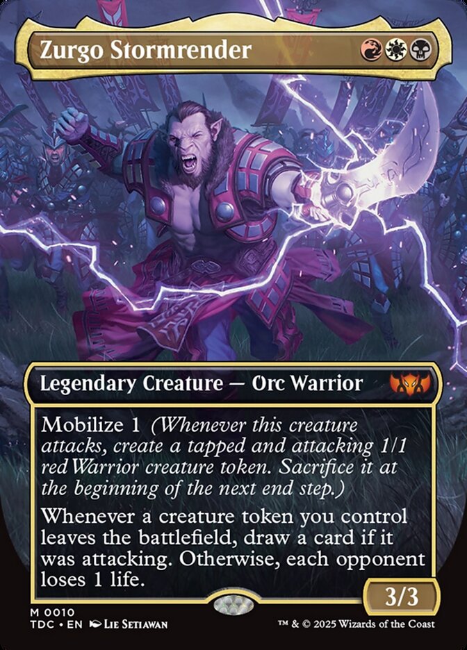 MTG Card Title: Zurgo Stormrender TDC/10