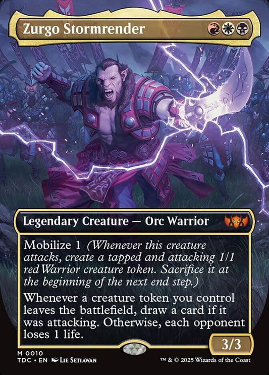 MTG Card Title: Zurgo Stormrender TDC/10