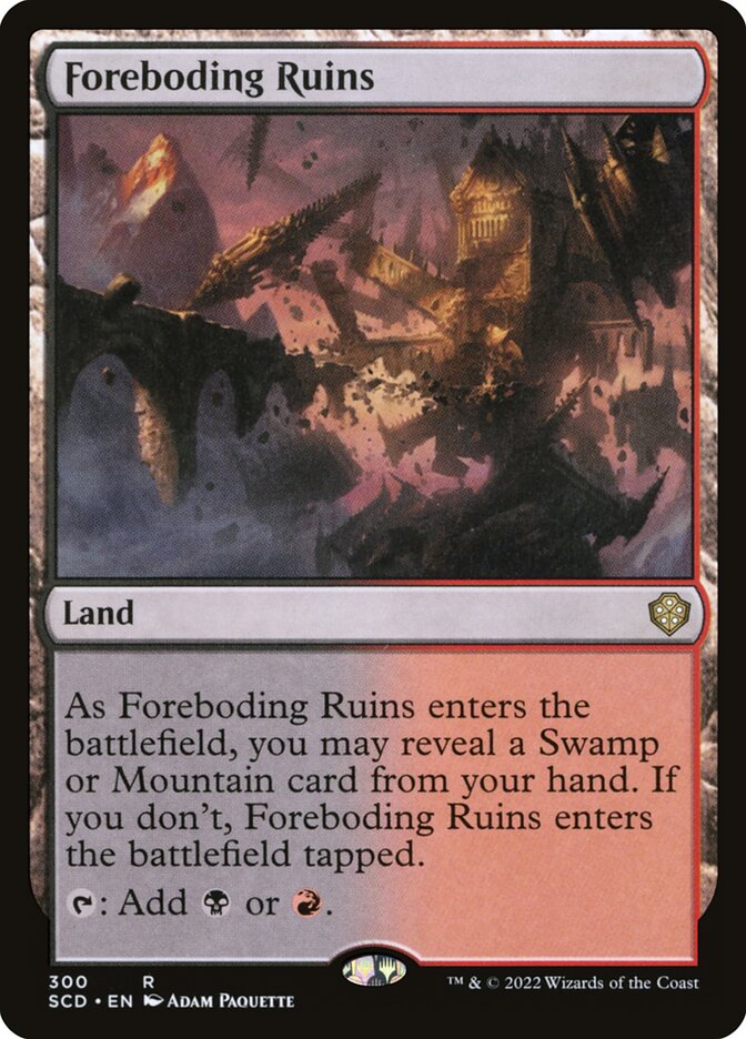 MTG Card Title: Foreboding Ruins SCD/300