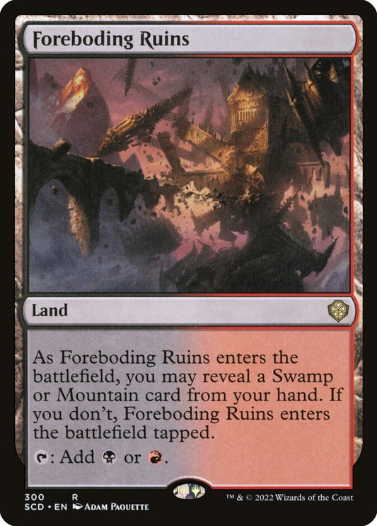 MTG Card Title: Foreboding Ruins SCD/300