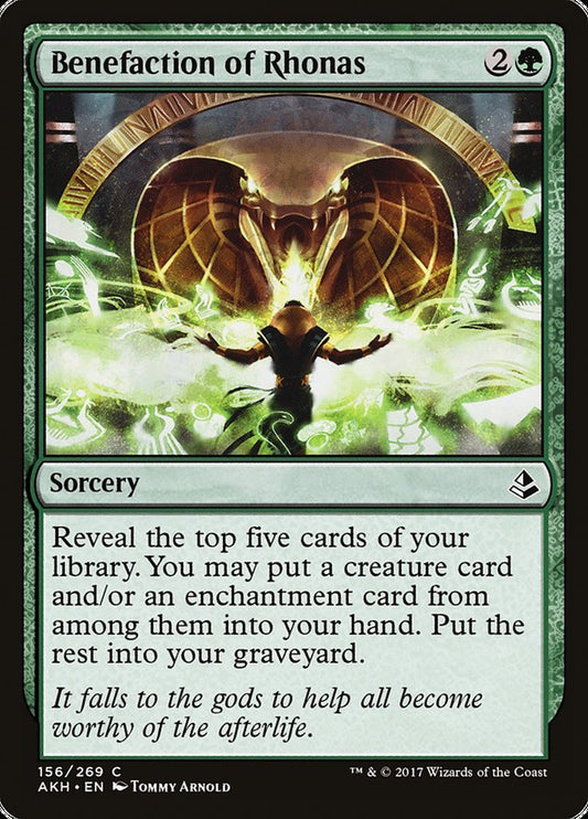 MTG Card Title: Benefaction of Rhonas AKH/156