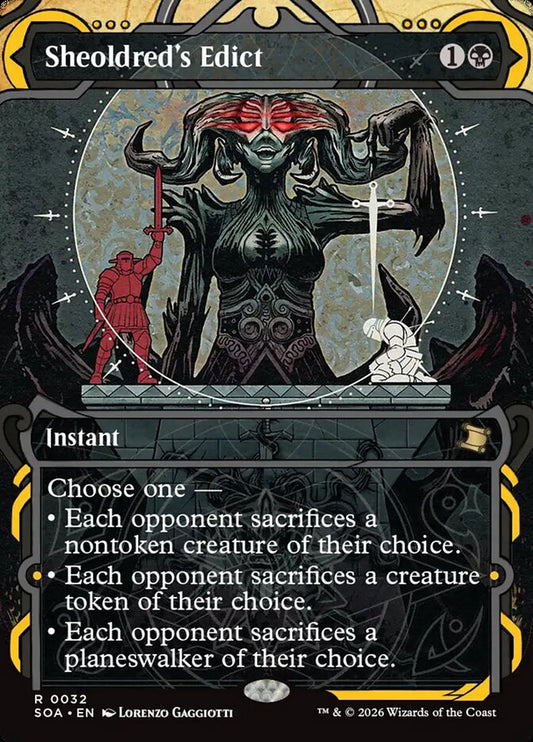 MTG Card Title: Sheoldred's Edict SOA/32