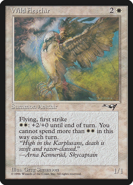 MTG Card Title: Wild Aesthir ALL/21a