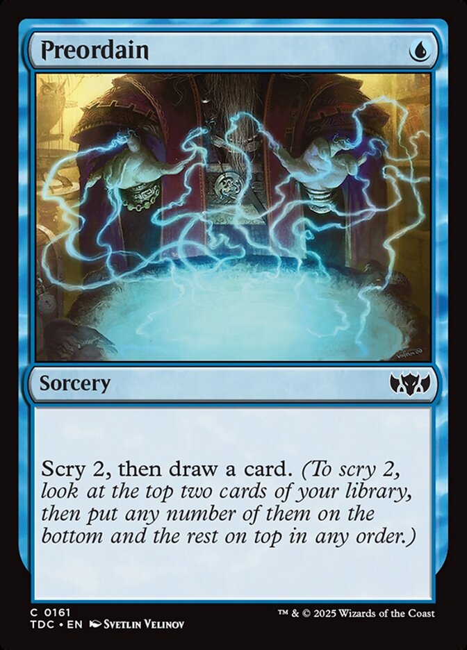 MTG Card Title: Preordain TDC/161