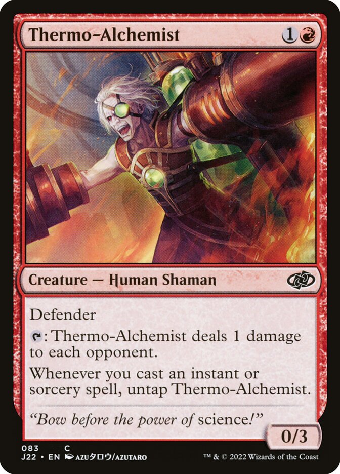 MTG Card Title: Thermo-Alchemist J22/83