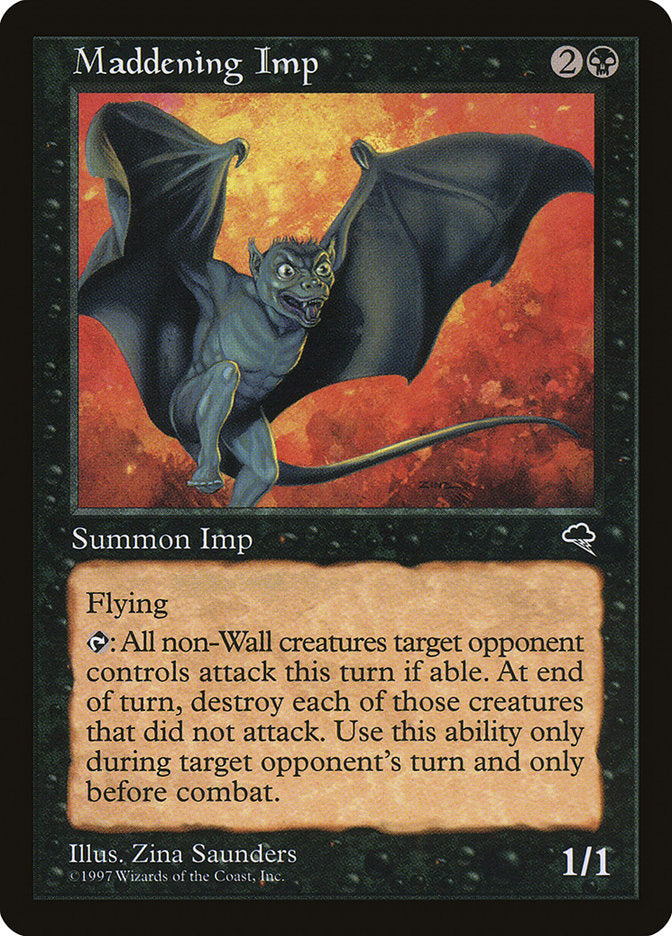 MTG Card Title: Maddening Imp TMP/143