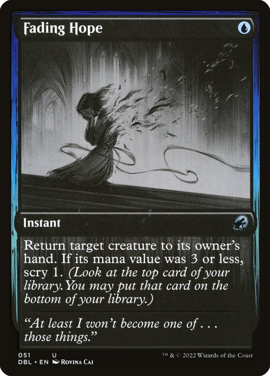 MTG Card Title: Fading Hope DBL/51