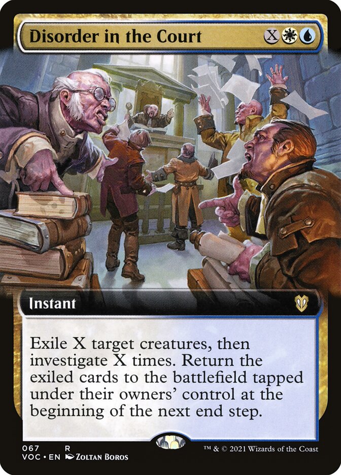 MTG Card Title: Disorder in the Court VOC/67
