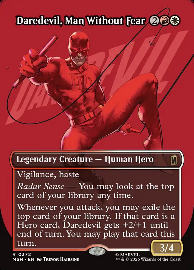MTG Card Title: Daredevil, Man Without Fear MSH/372