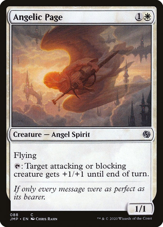 MTG Card Title: Angelic Page JMP/88