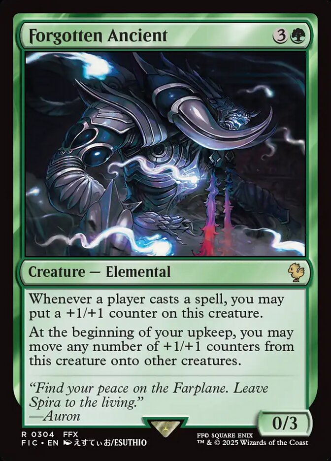 MTG Card Title: Forgotten Ancient FIC/304