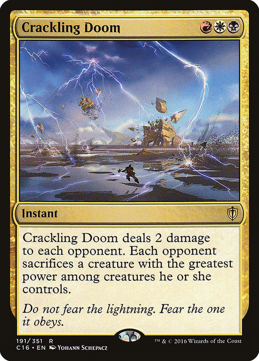 MTG Card Title: Crackling Doom C16/191
