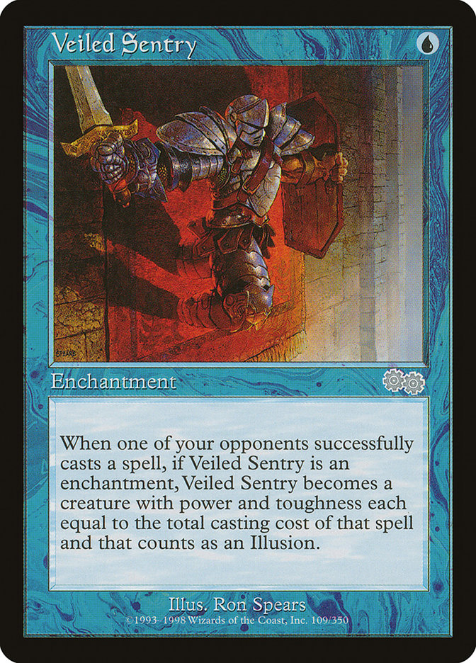 MTG Card Title: Veiled Sentry USG/109
