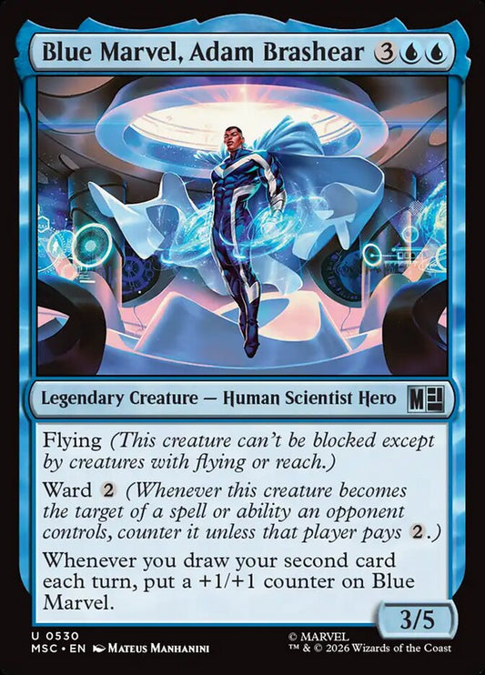 MTG Card Title: Blue Marvel, Adam Brashear MSC/530