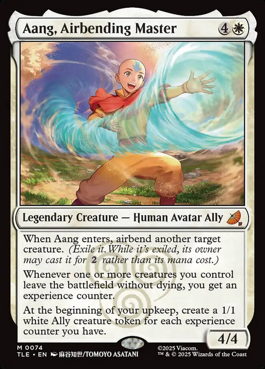 MTG Card Title: Aang, Airbending Master TLE/74