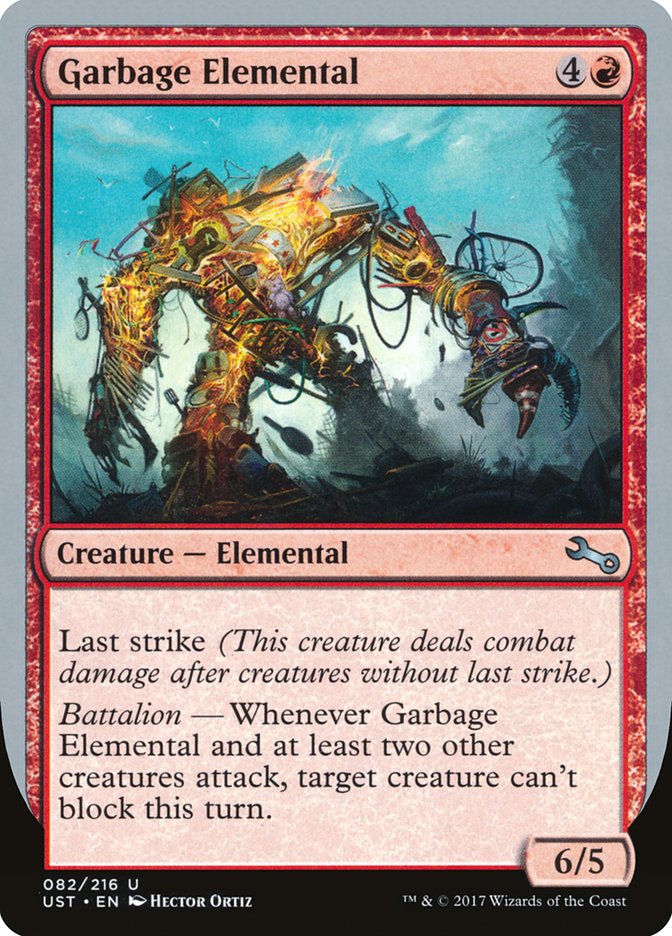 MTG Card Title: Garbage Elemental UST/82f