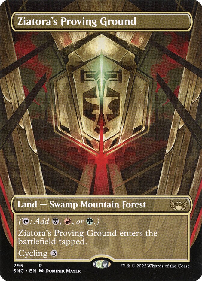 MTG Card Title: Ziatora's Proving Ground SNC/295