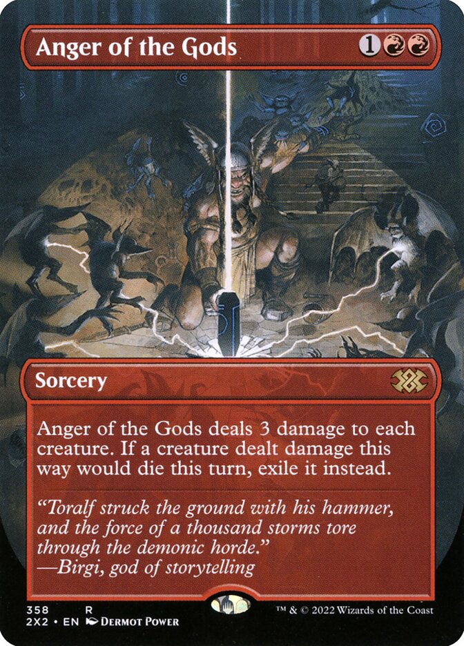 MTG Card Title: Anger of the Gods 2X2/358