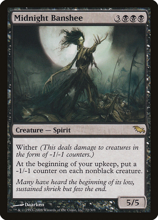 MTG Card Title: Midnight Banshee SHM/72