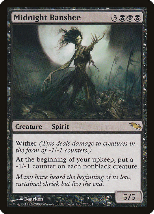 MTG Card Title: Midnight Banshee SHM/72